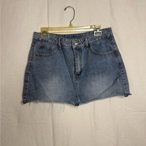 SHEIN Light Blue Denim Shorts